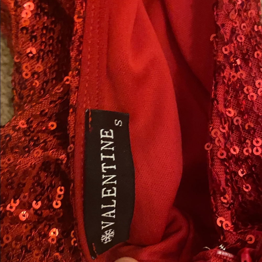 Valentine NWT size small jogger bottom sequin jumpsuit! - Picture 9 of 12